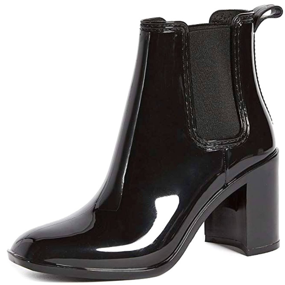 *SOLD!* Jeffrey Campbell Black Chelsea Heeled Ankle Boot Sz 7